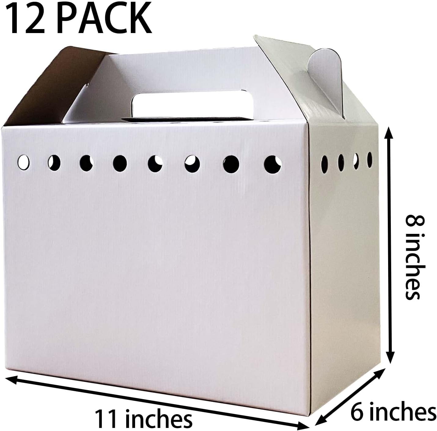 Cardboard Pet Carriers for Small Animals, Hamsters, Gerbils, Birds, Reptiles, Not for Cats or Dogs, Disposable Cardboard Pet Carrier 12 Pack - Image 3