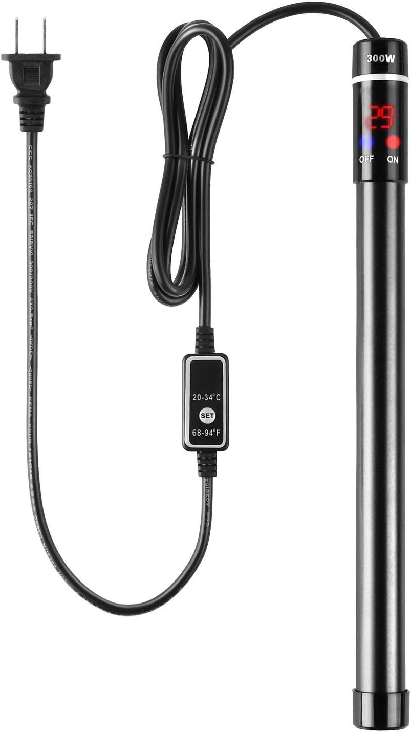 MQ Titanium Alloy 500W Aquarium Heater for Salt and Fresh Water, Digital LED Display Submersible Heater with External Thermostat Controller, for Fish Tank 70-80 Gallon - Image 10