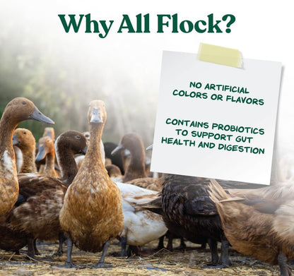 Manna Pro All Flock Crumbles nutritional facts label