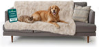 Furhaven Waterproof Throw Blanket for Dogs & Indoor Cats, Washable - Shaggy Plush Calming Long Faux Fur & Velvet Dog Blanket - Mist Gray, XL - Image 12