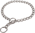 SGODA Chain Dog Training Choke Collar front view on a German Shepherd
