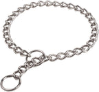 SGODA Chain Dog Training Choke Collar front view on a German Shepherd