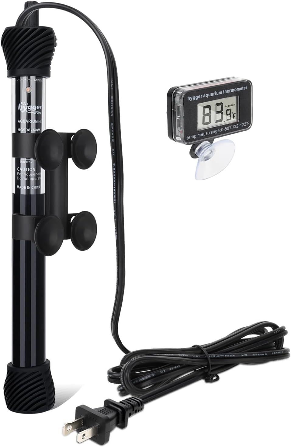 Hygger aquarium heater scale setting guide bar