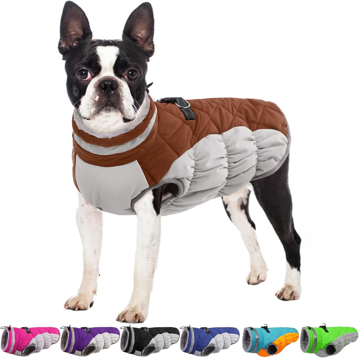 Dog Winter Jacket Cozy Reflective Waterproof Windproof Warm Pet Garment,Comfortable Cold Weather Fleece Apparel Outfits with Zipper Closure for Small Medium Large Dogs Puppy Walking,X-Large - Image 13