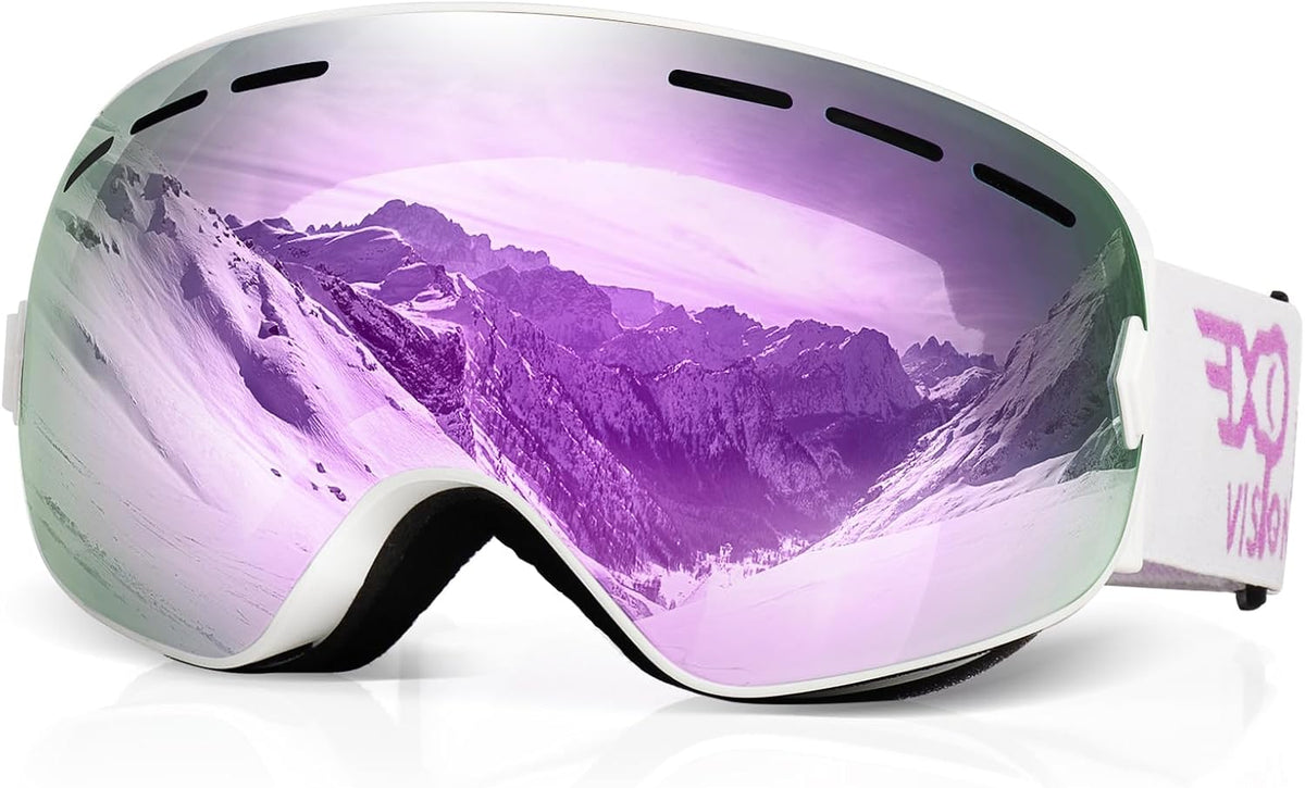 EXP VISION Snowboard Ski Goggles Men Women Youth, Anti Fog OTG Winter Snow Goggles Spherical Detachable Lens - Image 12