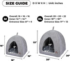 Small dog resting inside Best Pet Supplies dome bed