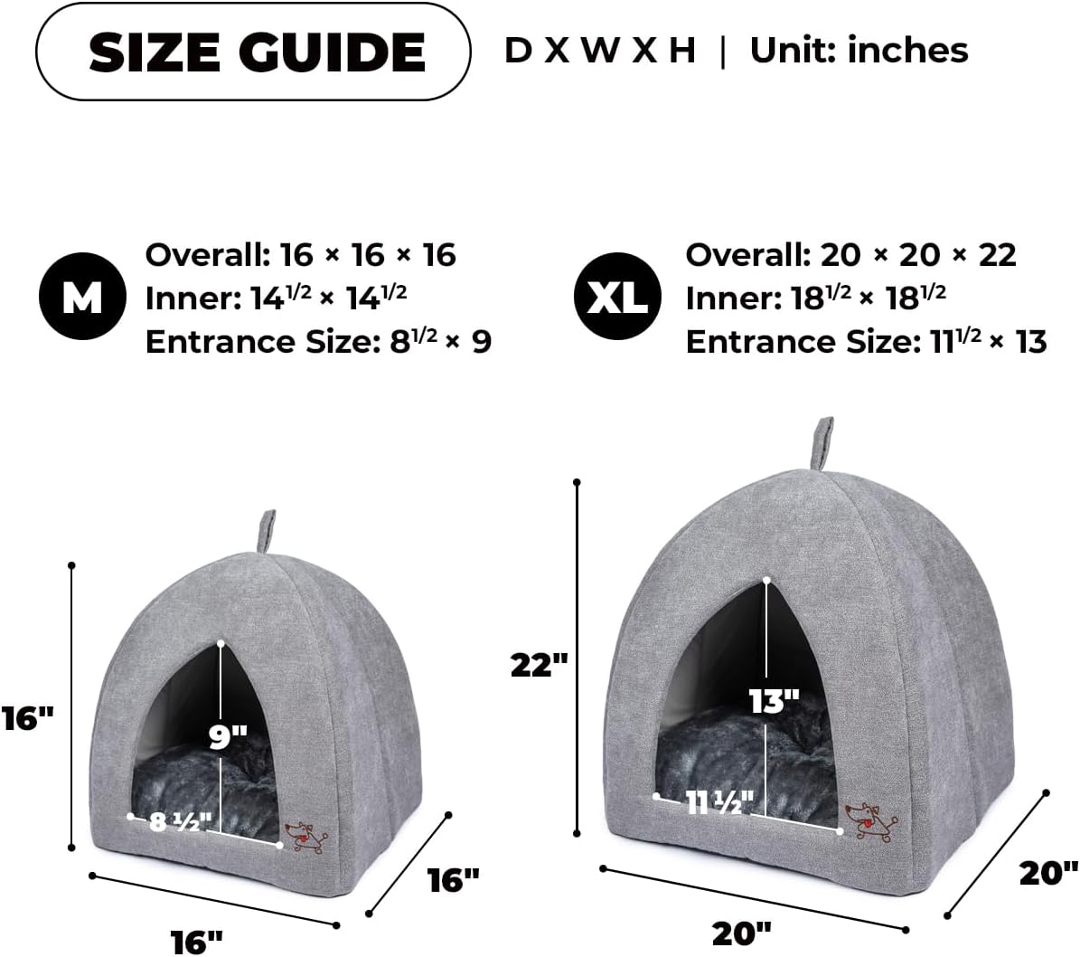 Small dog resting inside Best Pet Supplies dome bed