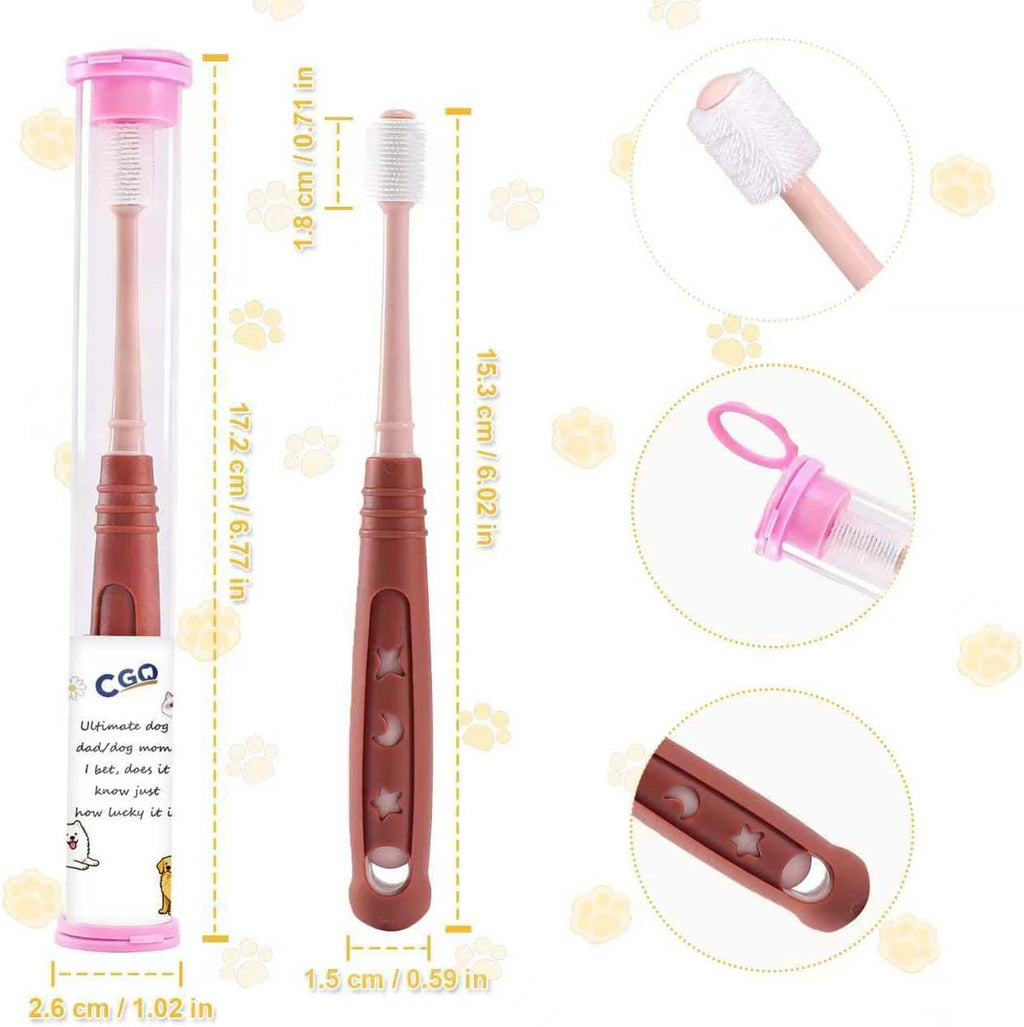 Small breed dog dental care kit showing 360 degree coverage
