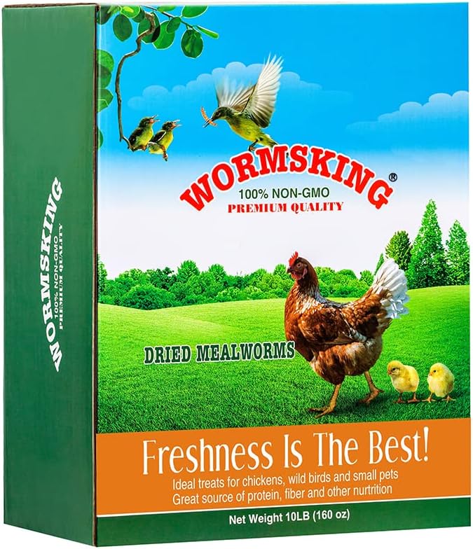 WORMSKING Dried Mealworms for Wild Birds and Chicken, 2LB | For Poultry, Tasty Bird Food, Great Bird Watching Gift - Image 12