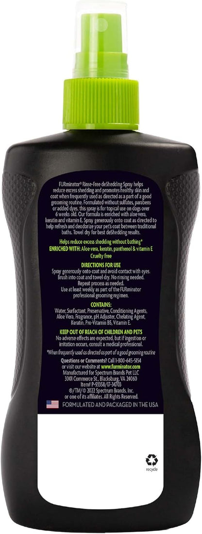 Furminator deshedding spray for dogs 8.5 fluid ounces