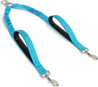Dual Dog Leash Coupler, Double Control Padded Handles for 2 Dogs, Heavy Duty No Tangle Reflective Splitter Dog Leash Extension, for Medium Large Dogs Walking- Black - Image 13