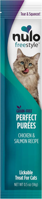 Nulo Freestyle Grain-Free Perfect Purees Premium Wet Cat Treats, Squeezable Meal Topper for Felines, High Moisture Content to Support Hydration, 0.5 Ounces in each Lickable Wet Cat Treat Pouch - Image 12