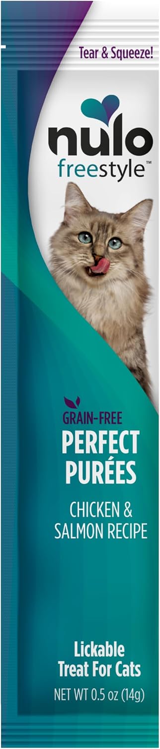 Nulo Freestyle Grain-Free Perfect Purees Premium Wet Cat Treats, Squeezable Meal Topper for Felines, High Moisture Content to Support Hydration, 0.5 Ounces in each Lickable Wet Cat Treat Pouch - Image 12