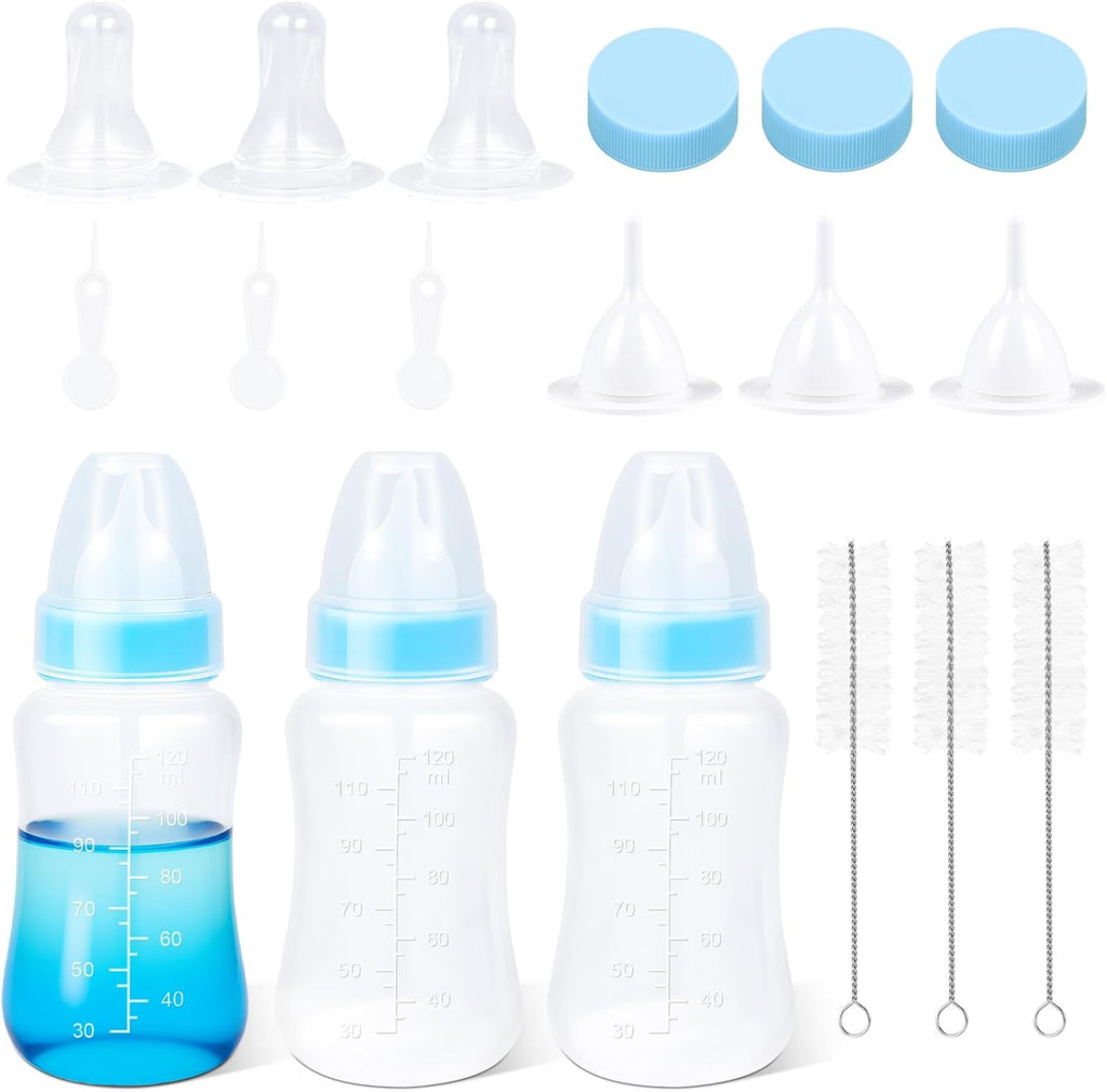 ASEVAT 5 oz 3PackPet Feeding Bottle, Anti-Choking Puppy Feeder Design,with 3pcs Replaceable and Reusable Silicone Nipples for Feeding Puppies, Kittens, Small Animals - Image 9