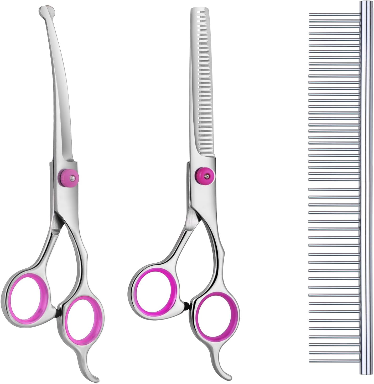 Maxshop professional dog trimmer shears set in packaging layout