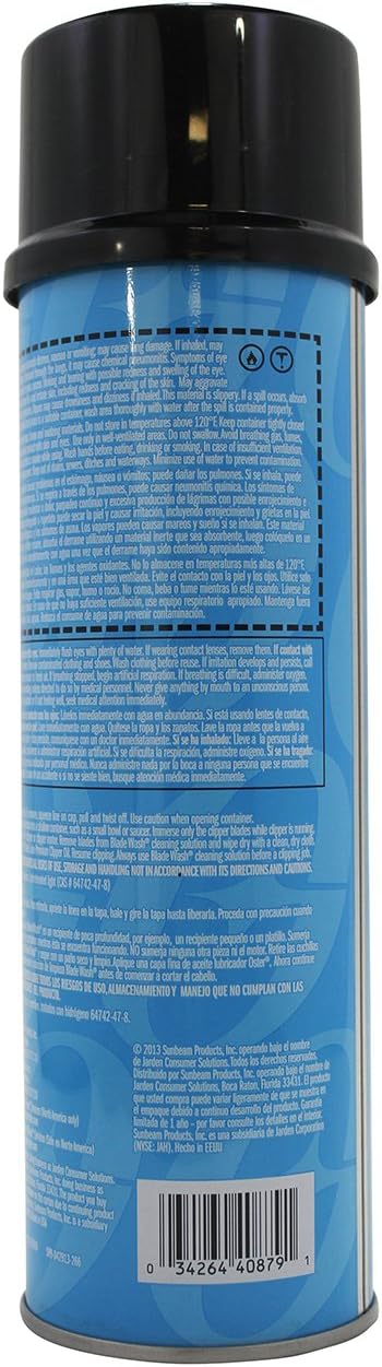 Oster Blade Wash 18 Ounces front view professional liquid clipper cleaner bottle