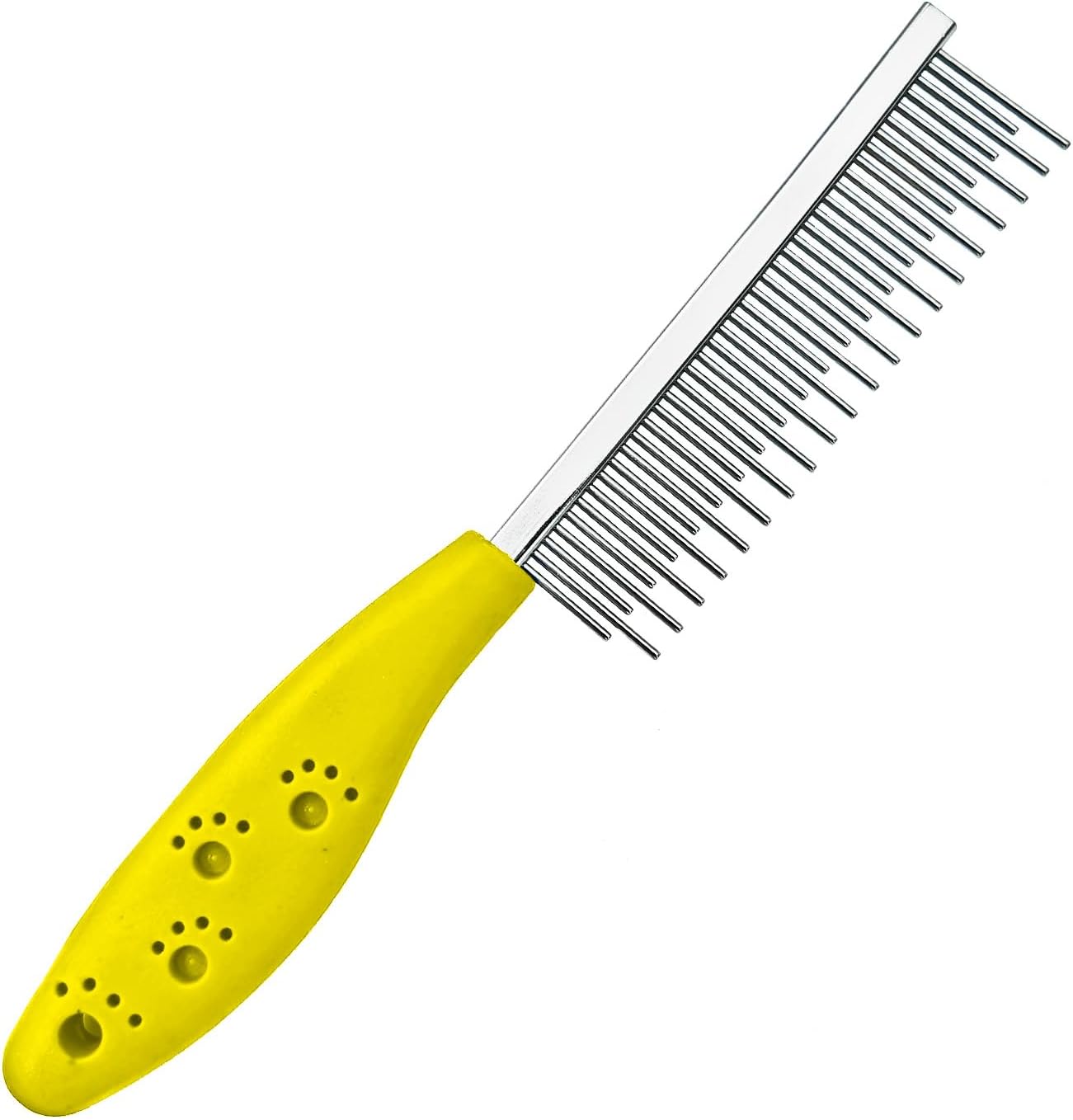 Blue pet grooming comb ideal for untangling knots in Persian cats and Poodles