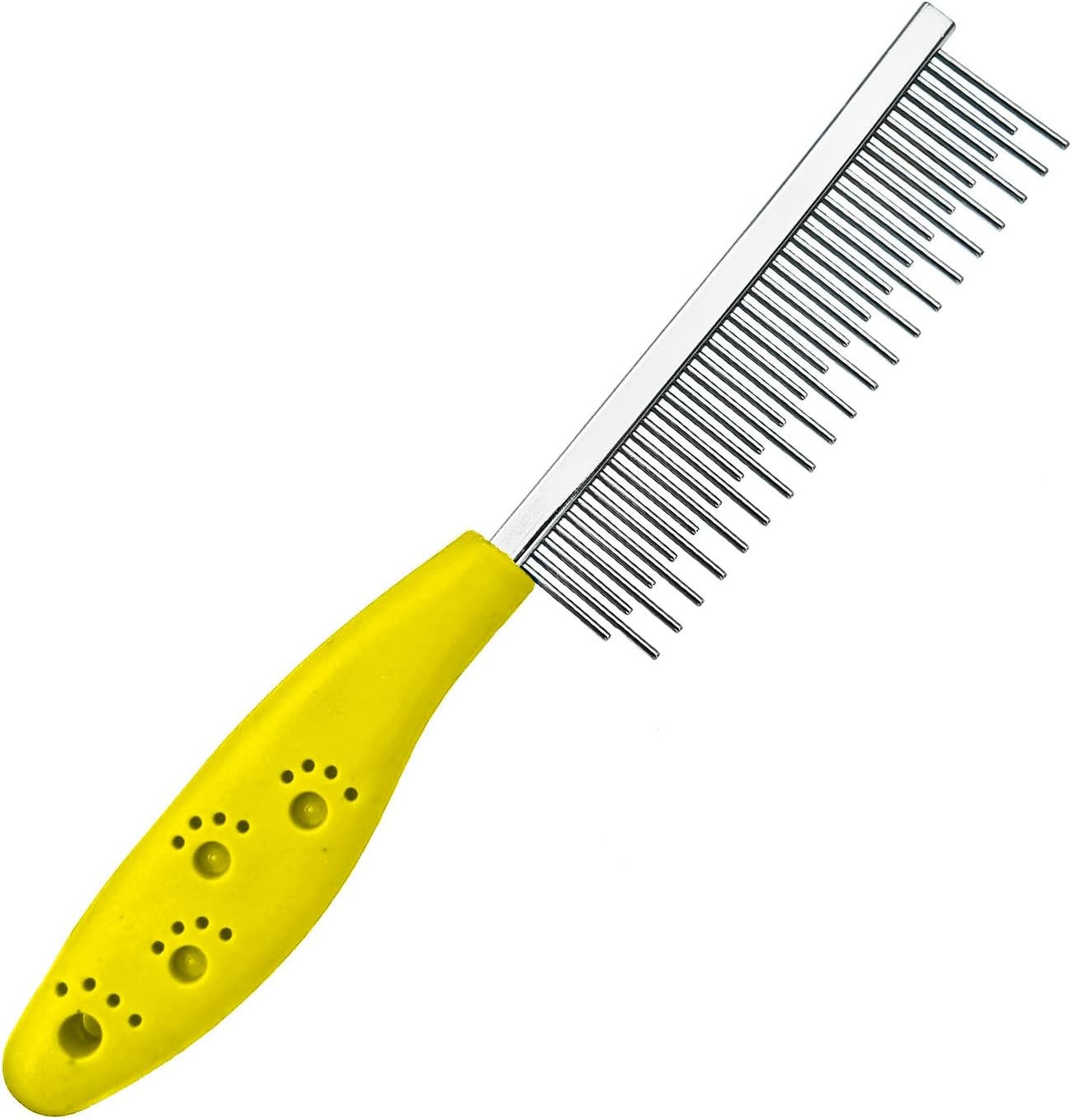 Blue pet grooming comb ideal for untangling knots in Persian cats and Poodles