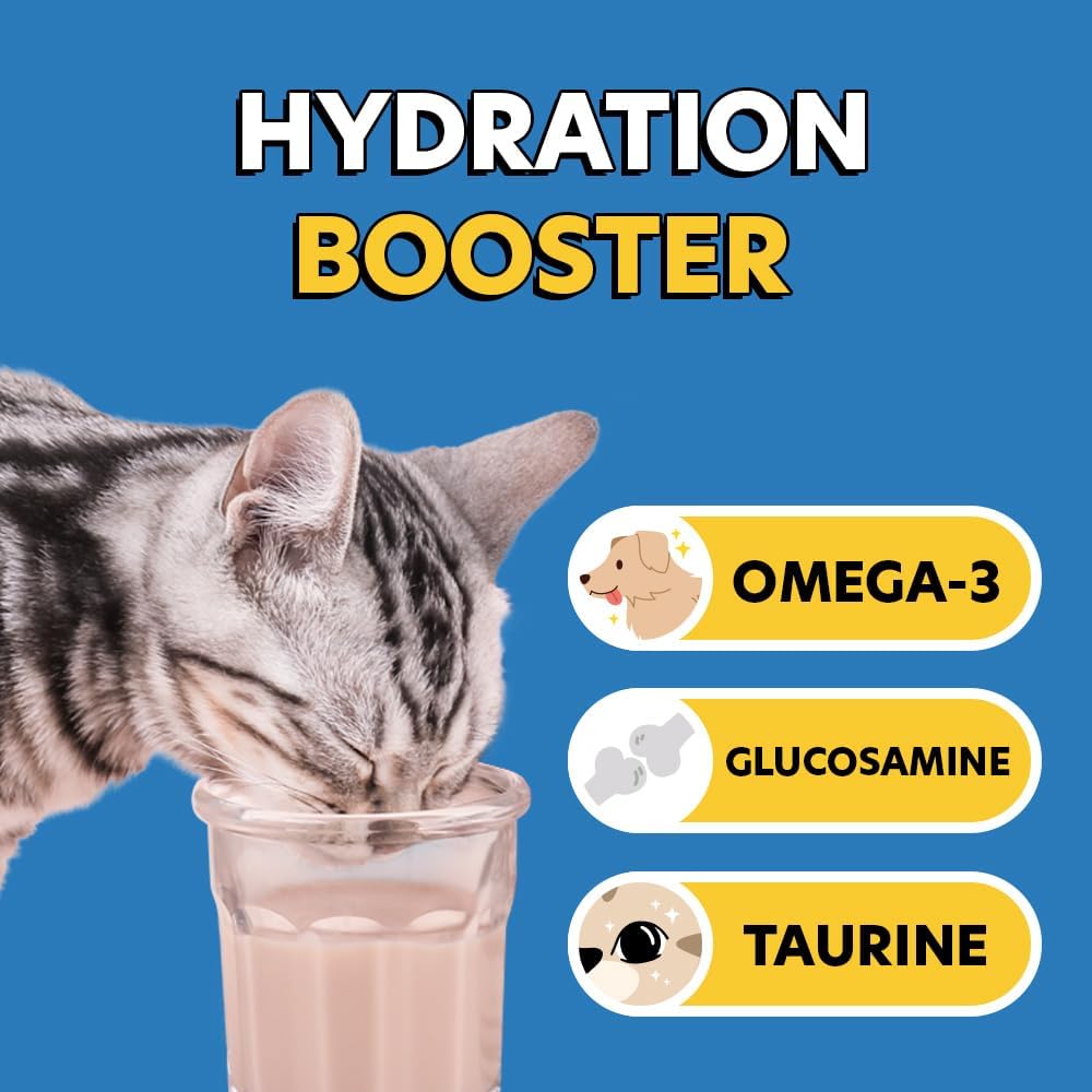 Super Pawbulous pet milk packaging back label showing feeding guidelines and crude analysis