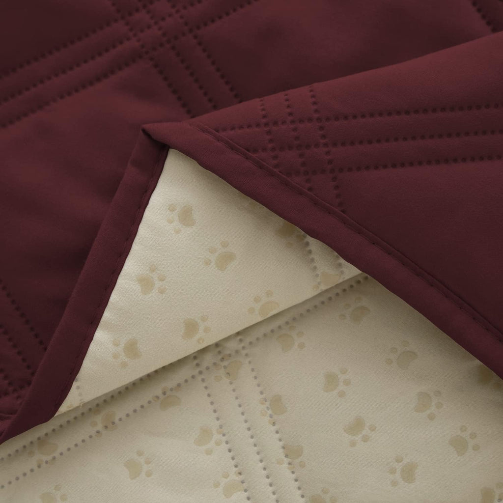 Ameritex waterproof pet blanket protecting a large bed mattress from liquid spills