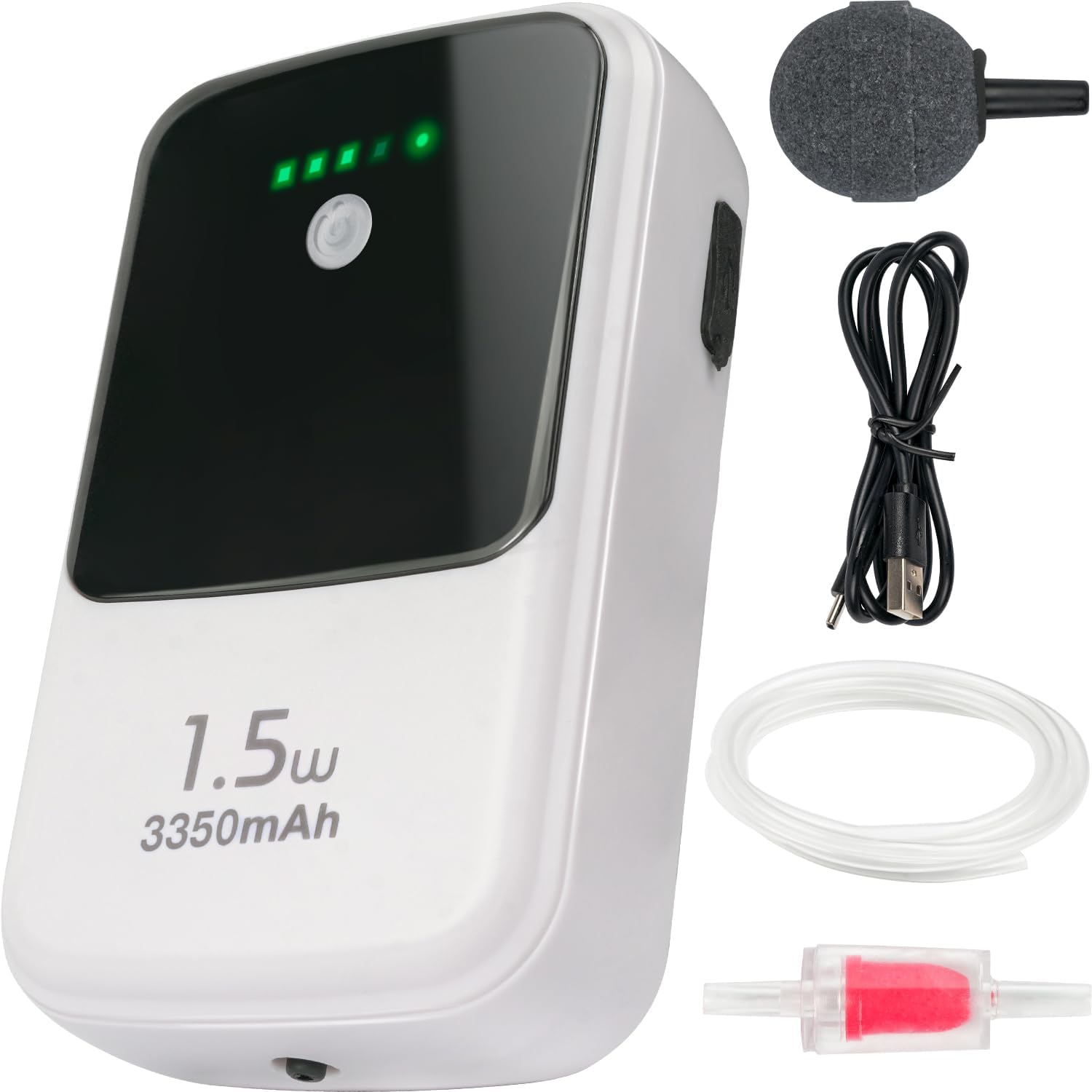 Ghosthorn Silent Rechargeable Aerator for Fish, Large Capacity Aquarium Air Pump with Universal Clip for Most Bait Buckets Dual Operating Mode - Image 9