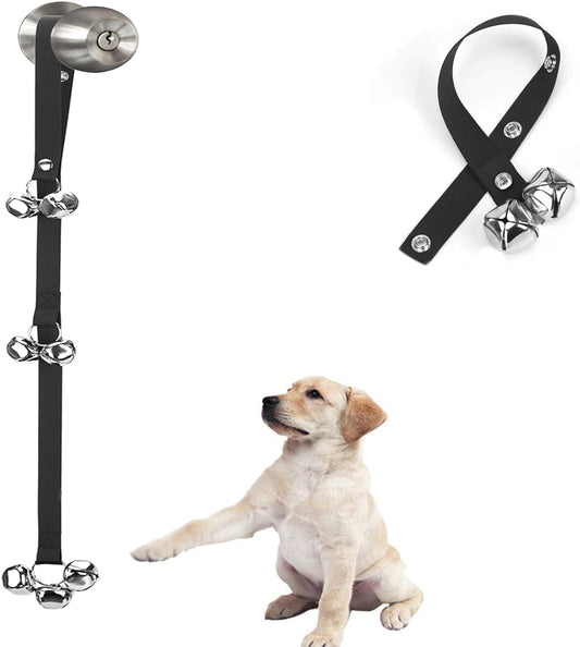 Luckyiren upgraded puppy bells hanging on a door handle