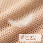 Reflective safety trim on small size beige cat harness