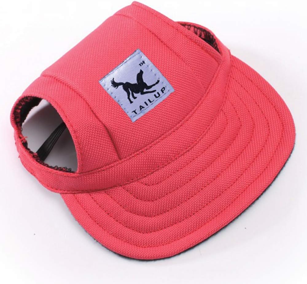 Dog model wearing size m leconpet floral hat