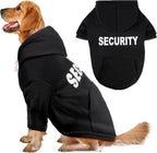 Dog Basic Hoodie Soft Dog Clothes Cold Weather Sweaters for Medium Large Dogs Cozy Fabric Warm Sweatshirt with Leash Hole for Boys (Security, X-Small (2-5 lbs)) - Image 14