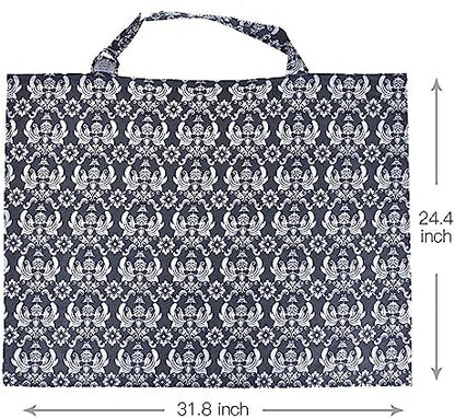 UHINOOS nursing cover folded inside a diaper bag