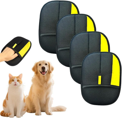 Electrostatic Pet Hair Removal Gloves: Quick Wiping - Reusable & Washable for Sofa Clothing Pet Beds Effortless Cats & Dogs Hair Remover for Busy Pet Owners (1pcs-Black) - Image 9