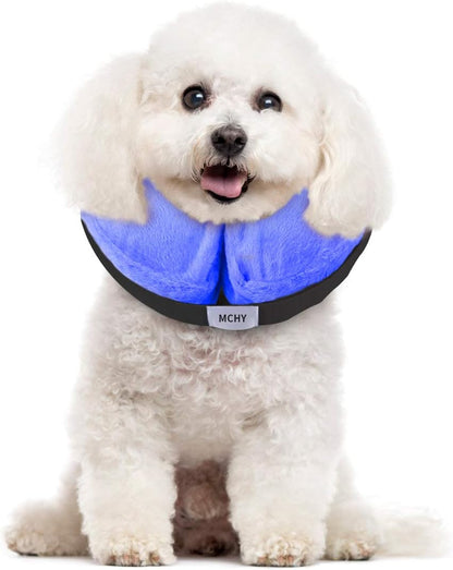 MCHY Inflatable Dog Cone,Adjustable Recovery Collar for Dogs After Surgery,Prevent from Biting & Scratching,Not Block Vision (Pink, S-Neck 7''- 12'') - Image 14