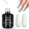 Beetles gel nail polish white front bottle view with branding