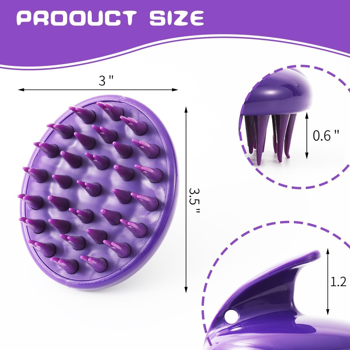 CeleMoon purple deshedding brush packaging and product overview