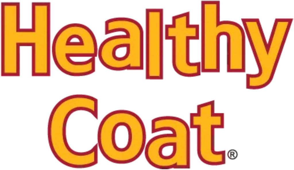 HealthyCoat Kickin Chicken poultry supplement packaging viewed from the side.