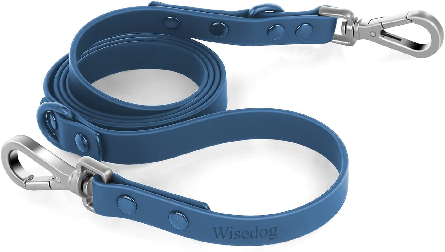 Wisedog waterproof dog leash navy blue front view