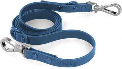 Wisedog waterproof dog leash navy blue front view