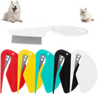 Aecsze 6 piece pet knotting comb set front view for grooming