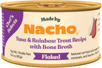 Made by Nacho Flaked Filets Recipe in Bone Broth, Grain-Free Chef's Selects Wet Food for Cats Balanced Diet in Naturally Hydrating Pumpkin-Infused Broth (3.0 oz (Pack of 12), Tuna & Sea Bass) - Image 10