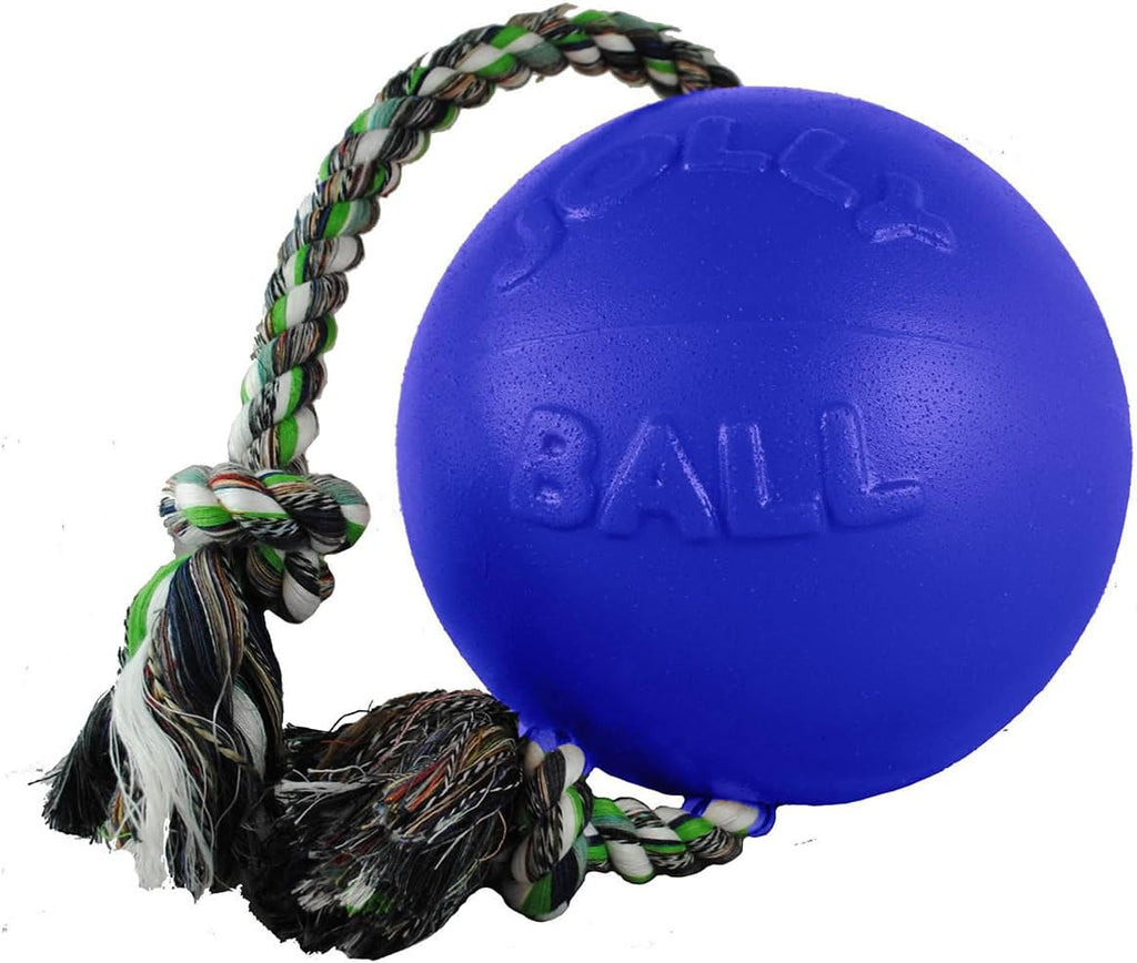 Jolly Pets Romp-n-Roll Rope and Ball Dog Toy, 8 Inches/Large, Light Purple - Image 12