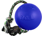 Jolly Pets Romp-n-Roll Rope and Ball Dog Toy, 8 Inches/Large, Light Purple - Image 12
