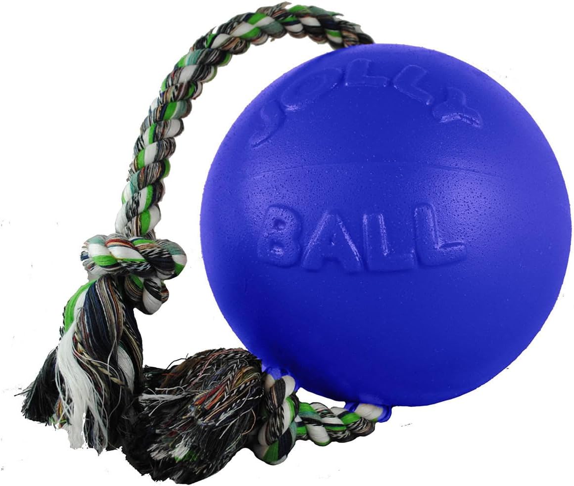 Jolly Pets Romp-n-Roll Rope and Ball Dog Toy, 8 Inches/Large, Light Purple - Image 12