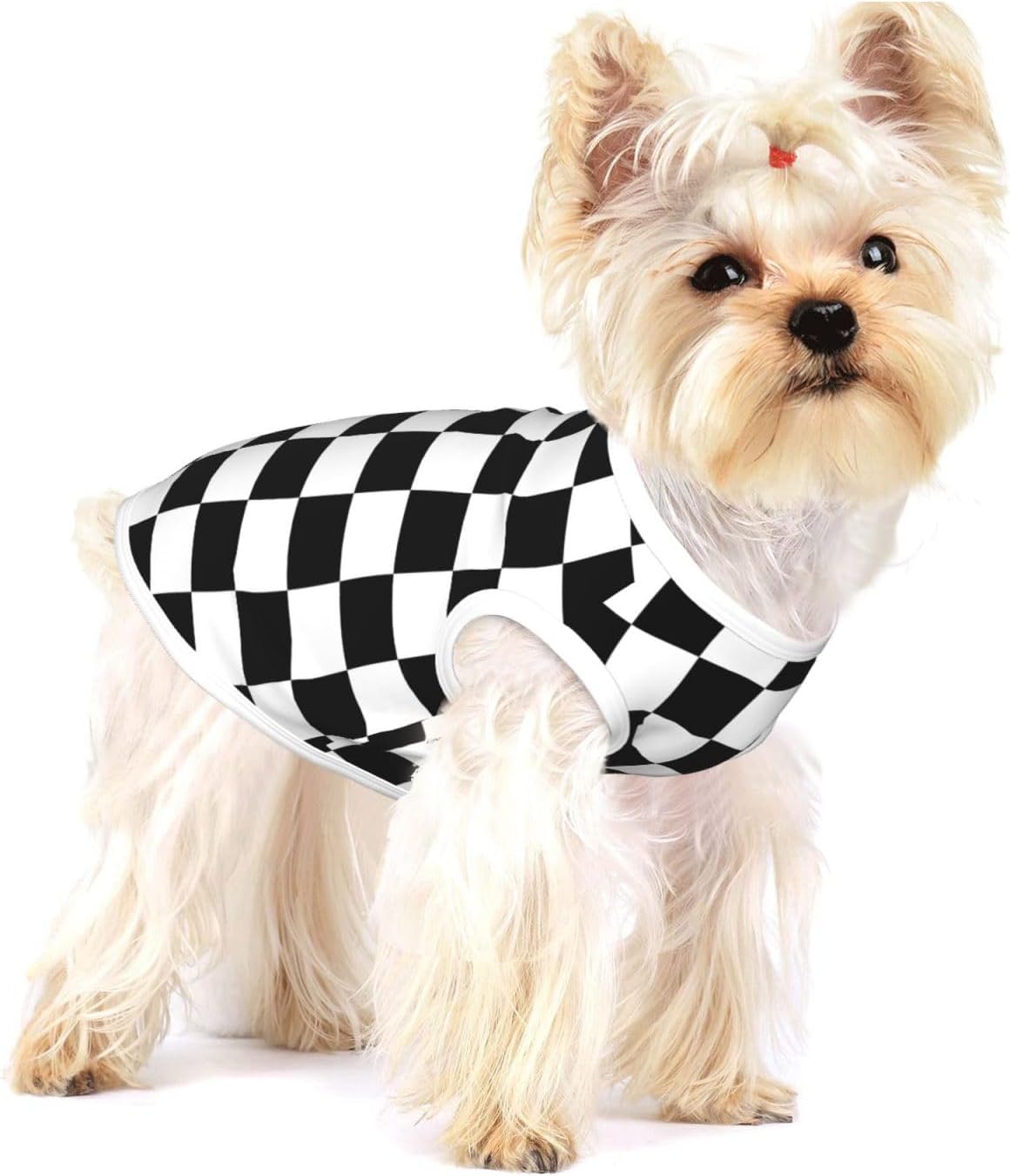 Vintage Uruguay Flag Uruguayan Pride Dog Shirts Sleeveless Puppy Cotton T-Shirts Breathable Dog Clothes Pet Apparel Tank Top Pullover Doggy Cozy Canine Wear for Small Dogs Cats Red Small - Image 11