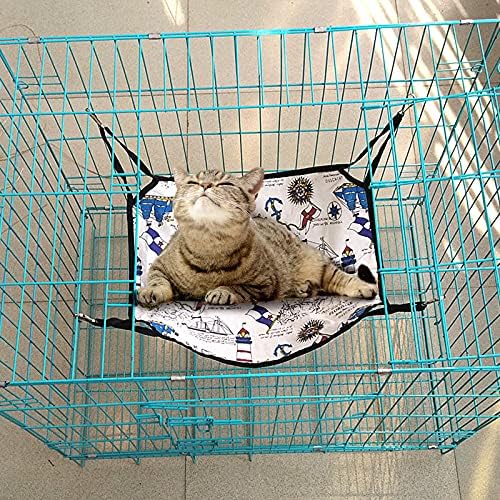 Shappy 5 Pcs Pet Hammock for Cage Hanging Pet Hammock Bed with Metal Hooks Cats Ferret Soft Bed Suitable for Guinea Pig Hamster Gerbil Kittens Cats Cage(Classical) - Image 7