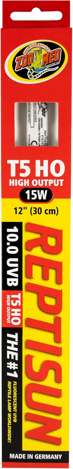 Zoo Med ReptiSun 10.0 UVB T5 HO Linear Lamp front view packaging