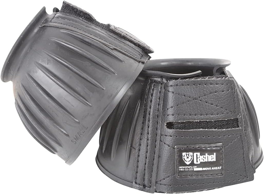 Cashel rubber bell boots front view equine protection
