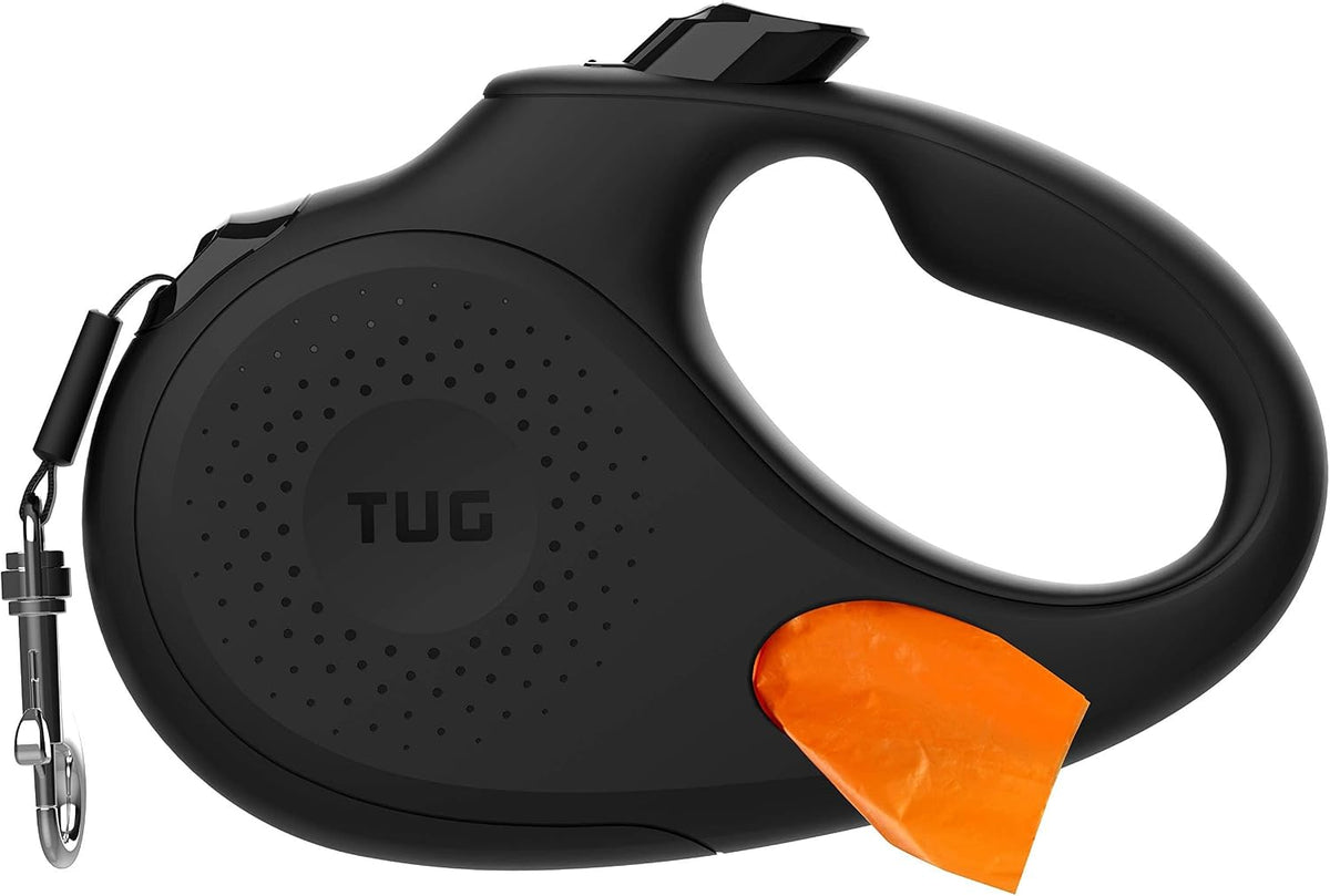 TUG Oval 360 degrees Tangle-Free Retractable Dog Leash with Integrated Waste Bag Dispenser (Small, Cream) - Image 12
