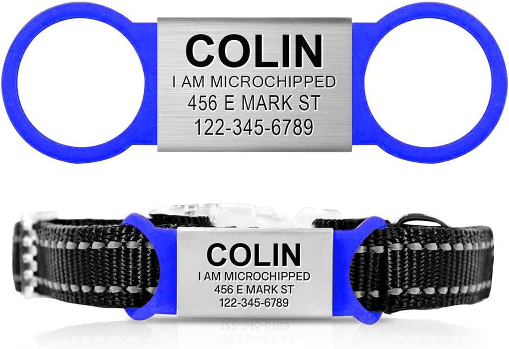 Personalized Dog Tag for Pets - No Noise - Engraved Dog Name Tag - Slide On Cat ID Tags - Custom Collar Tags for Small, Medium, Large Dogs and Cats - Silent Customized Puppy Identification Tags - Image 15