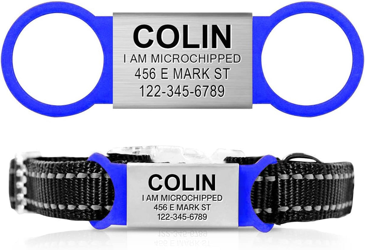 Personalized Dog Tag for Pets - No Noise - Engraved Dog Name Tag - Slide On Cat ID Tags - Custom Collar Tags for Small, Medium, Large Dogs and Cats - Silent Customized Puppy Identification Tags - Image 15