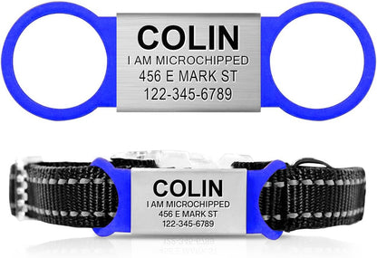 Personalized Dog Tag for Pets - No Noise - Engraved Dog Name Tag - Slide On Cat ID Tags - Custom Collar Tags for Small, Medium, Large Dogs and Cats - Silent Customized Puppy Identification Tags - Image 15